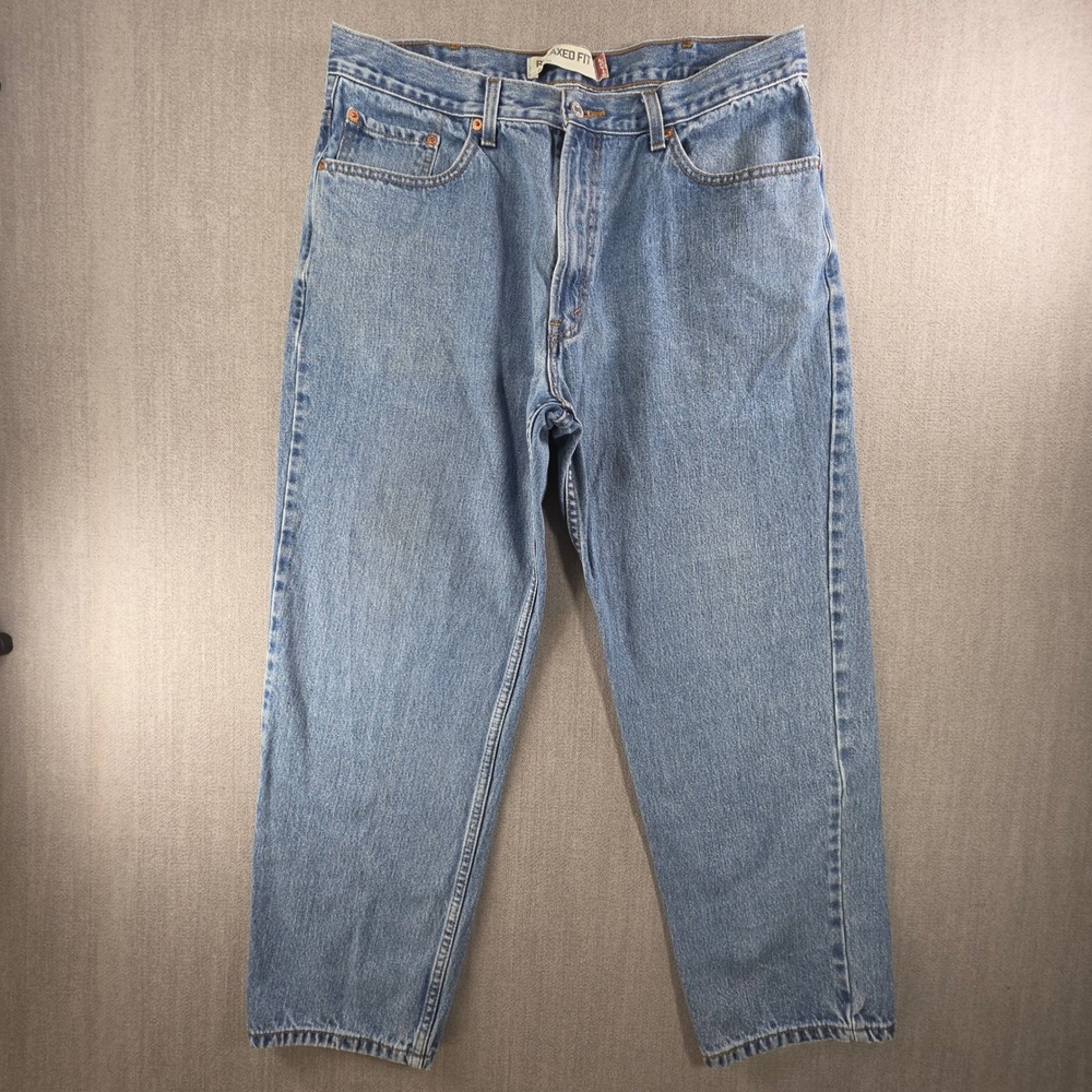 Levi's 550 Relaxed Fit Jeans‎ Men 38x30 Light Wash Blue Denim Tapered Leg